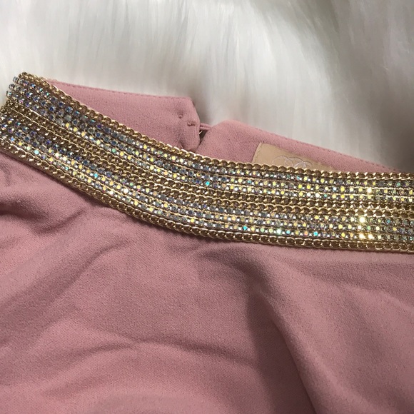 Prom dress Stunning blush open back gown halter - Picture 6 of 7